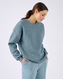 Sweat maille jacquard embossé