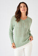 Pull maille ajourée