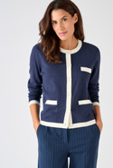 Cardigan-veste bicolore