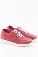 Baskets légères cuir vachette aspect nubuck Amortyl®