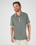Polo manches courtes à col zippé Climatyl