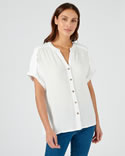 Chemisier crépon *fibres pure viscose Lenzing™ EcoVero™