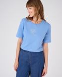 T-shirt coton mélangé motif