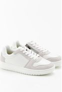 Baskets compensées bicolores cuir vachette Amortyl®