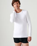 Dubbelzijdig gebreid T-shirt, lange mouwen Thermolactyl