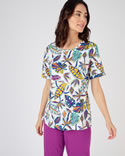T-shirt pyjama Mix & match maille jersey pur coton peigné