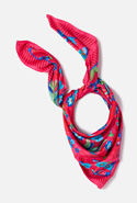 Foulard sjaal bloemmotief