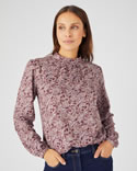 T-shirt maille chaude côtelée