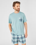 Pyjashort maille jersey pur coton peigné