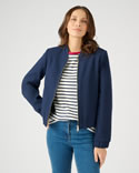Vest in stretchtricot met honingraatmotief