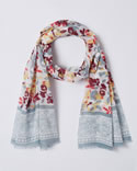 Sjaal met bloemenprint