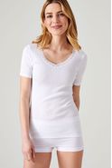 Lot de 2 T-shirts manches courtes pur coton peigné biologique