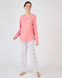 Lot de 2 pyjamas jersey pur coton peigné