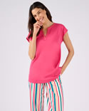 T-shirt de pyjama pur coton
