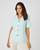 Blouse in crêpe