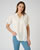 Blouse in katoenvoile met broderie anglaise