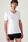 Set van 2 T-shirts met V-hals en korte mouwen