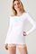 Thermolactyl T-shirt met lange mouwen, geborstelde fleece