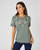 T-shirt impression reliefée pur coton