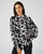 Overhemdblouse grafische print pure viscose Lenzing™ EcoVero™