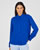 Effen blouse in reliëfstof
