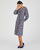 Robe boutonnée crêpe reliéfé