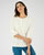 Top maille jacquard stretch ajourée et brodée