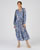 Jurk met lagen vezels pure viscose Lenzing™ Ecovero™