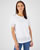 Opengewerkt geborduurd T-shirt