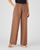 Pantalon large mélange lin et coton