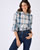 Geruite blouse met ruches