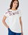 T-shirt maille jersey pur coton biologique brodé