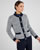 Vest van jacquard breisel