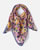 Foulard pure soie fleuri esprit tachiste