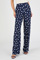 Broek wijd soepele viscose stippenprint