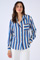 Blouse grafische strepen zuivere viscose