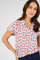 Overhemdblouse print tulpen
