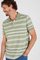 Polo à rayures manches courtes