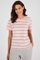 T-shirt rayé en pur coton