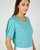 T-shirt met tropische print in katoen/modal