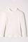 Thermolactyl T-shirt met opstaande hals, fleece ribboorden