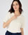 T-shirt in fantasietricot met reliëf