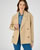 Imperméable court coton mélangé