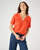 T-shirt in getextureerd tricot met stretch