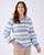 Pull manches ballon rayé