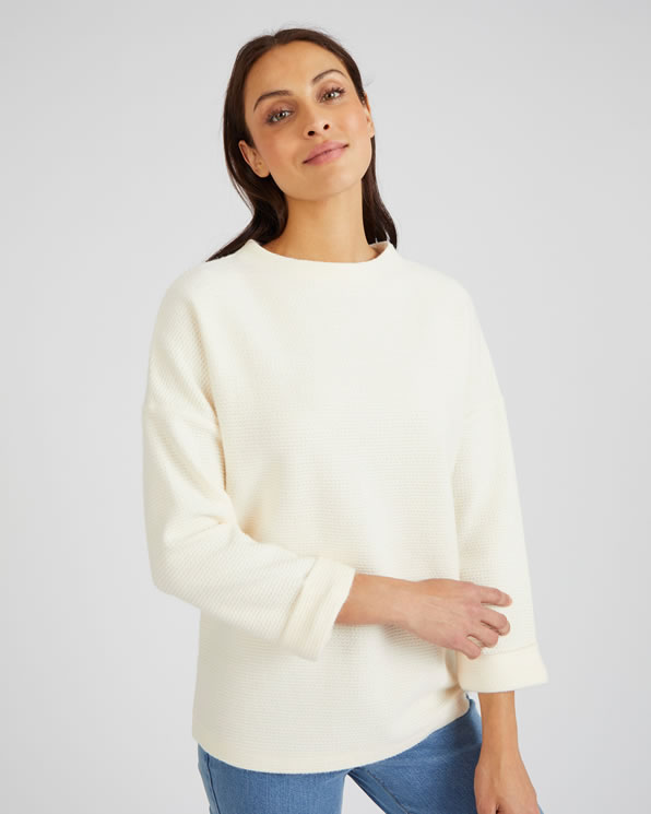 T-shirt en maille chaude jacquard