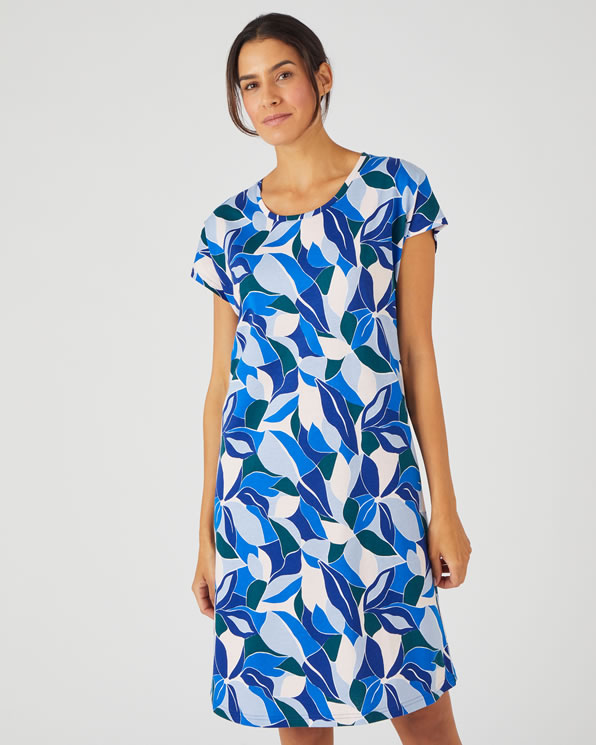 Chemise de nuit pur coton peigné