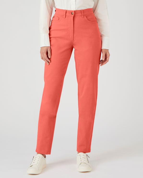 Jean 5 poches Mom taille haute Pantalons Damart Belgique