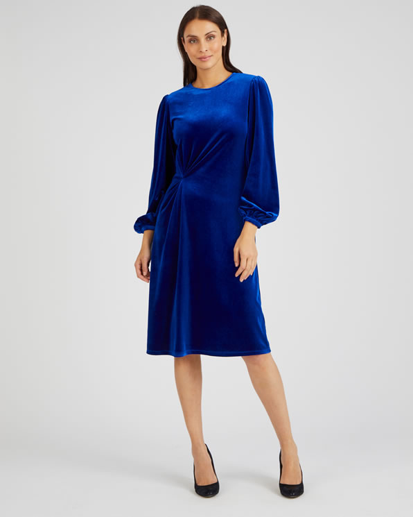 Robe effet drapé discount