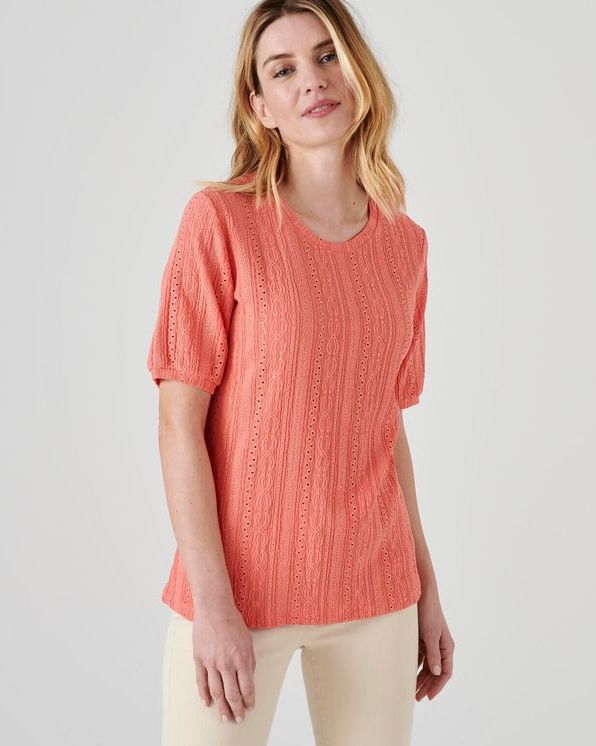 T-shirt effet macramé